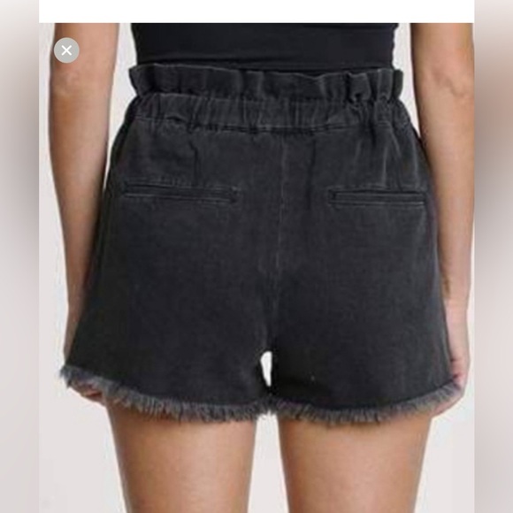 Pistola - NWT Salem Cooper Paperbag Drawstrings Short in Black Size -Small - Picture 4 of 9